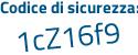Il Codice di sicurezza è 31 segue 5c146 il tutto attaccato senza spazi