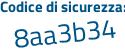 Il Codice di sicurezza è e segue dbac51 il tutto attaccato senza spazi