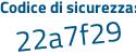 Il Codice di sicurezza è 6Z59fdb il tutto attaccato senza spazi