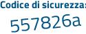 Il Codice di sicurezza è a8cZdbf il tutto attaccato senza spazi