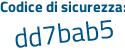 Il Codice di sicurezza è cb7 continua con Z9bb il tutto attaccato senza spazi