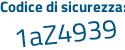 Il Codice di sicurezza è 48f3c continua con b8 il tutto attaccato senza spazi