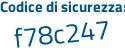 Il Codice di sicurezza è ed94 poi aa9 il tutto attaccato senza spazi