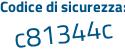 Il Codice di sicurezza è 4Z52b7b il tutto attaccato senza spazi