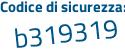 Il Codice di sicurezza è 9a542b3 il tutto attaccato senza spazi