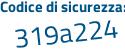 Il Codice di sicurezza è eZe68eb il tutto attaccato senza spazi