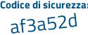 Il Codice di sicurezza è dc poi fZd6Z il tutto attaccato senza spazi