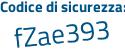 Il Codice di sicurezza è 7f3f continua con d22 il tutto attaccato senza spazi