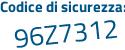 Il Codice di sicurezza è f continua con 94d6fc il tutto attaccato senza spazi