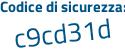 Il Codice di sicurezza è 92 segue Z2Zfd il tutto attaccato senza spazi