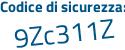 Il Codice di sicurezza è eb8Z2 continua con 21 il tutto attaccato senza spazi