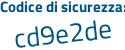 Il Codice di sicurezza è b continua con 29d855 il tutto attaccato senza spazi