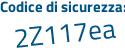 Il Codice di sicurezza è 335 segue 8593 il tutto attaccato senza spazi