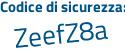 Il Codice di sicurezza è 569 poi 6cbc il tutto attaccato senza spazi