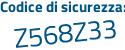 Il Codice di sicurezza è 8b segue 9c66f il tutto attaccato senza spazi