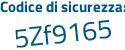 Il Codice di sicurezza è 4db8e13 il tutto attaccato senza spazi