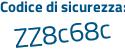 Il Codice di sicurezza è 1Z45 poi 71c il tutto attaccato senza spazi