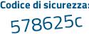 Il Codice di sicurezza è a continua con a55Z79 il tutto attaccato senza spazi