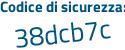 Il Codice di sicurezza è 757e segue 64f il tutto attaccato senza spazi