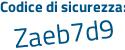 Il Codice di sicurezza è 9 poi 7a56f6 il tutto attaccato senza spazi