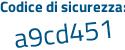 Il Codice di sicurezza è 89b poi Zc5b il tutto attaccato senza spazi