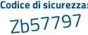 Il Codice di sicurezza è 736c segue f6a il tutto attaccato senza spazi