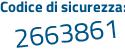Il Codice di sicurezza è ae7 poi 99cf il tutto attaccato senza spazi