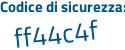 Il Codice di sicurezza è 7ab4729 il tutto attaccato senza spazi