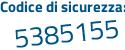 Il Codice di sicurezza è 13 segue d8f95 il tutto attaccato senza spazi