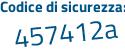 Il Codice di sicurezza è f5ee segue d45 il tutto attaccato senza spazi