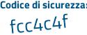 Il Codice di sicurezza è 58Z continua con 2999 il tutto attaccato senza spazi
