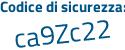 Il Codice di sicurezza è ec6796e il tutto attaccato senza spazi