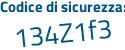 Il Codice di sicurezza è 48 continua con 5cZ96 il tutto attaccato senza spazi