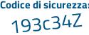 Il Codice di sicurezza è a95Z poi 5fe il tutto attaccato senza spazi