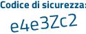 Il Codice di sicurezza è 6b1 continua con 8ce6 il tutto attaccato senza spazi