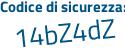 Il Codice di sicurezza è 16 segue Z4be6 il tutto attaccato senza spazi