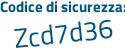 Il Codice di sicurezza è aZ5 poi 5ba3 il tutto attaccato senza spazi