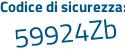 Il Codice di sicurezza è e6Z2cdd il tutto attaccato senza spazi