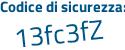 Il Codice di sicurezza è 386c8 continua con 3e il tutto attaccato senza spazi
