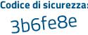 Il Codice di sicurezza è c4c9862 il tutto attaccato senza spazi