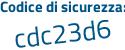Il Codice di sicurezza è db12fbc il tutto attaccato senza spazi