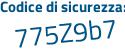 Il Codice di sicurezza è Z1ba414 il tutto attaccato senza spazi