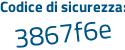 Il Codice di sicurezza è 713Zf87 il tutto attaccato senza spazi