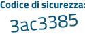 Il Codice di sicurezza è b poi d9db75 il tutto attaccato senza spazi