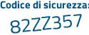 Il Codice di sicurezza è 334Za continua con 97 il tutto attaccato senza spazi