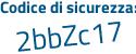 Il Codice di sicurezza è f3be683 il tutto attaccato senza spazi
