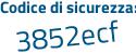 Il Codice di sicurezza è f5 poi acb13 il tutto attaccato senza spazi