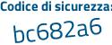 Il Codice di sicurezza è 48 segue 1ZZ85 il tutto attaccato senza spazi