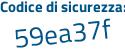Il Codice di sicurezza è 451 segue a9aa il tutto attaccato senza spazi