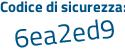Il Codice di sicurezza è c8Z8 segue 7Z9 il tutto attaccato senza spazi